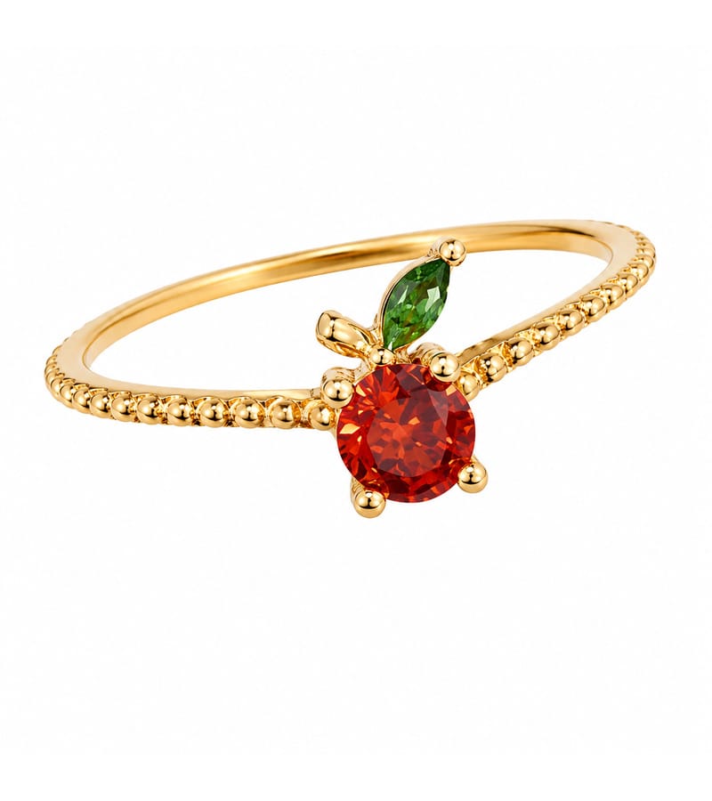 925 silver cherry CZ ring wholesale product detail
