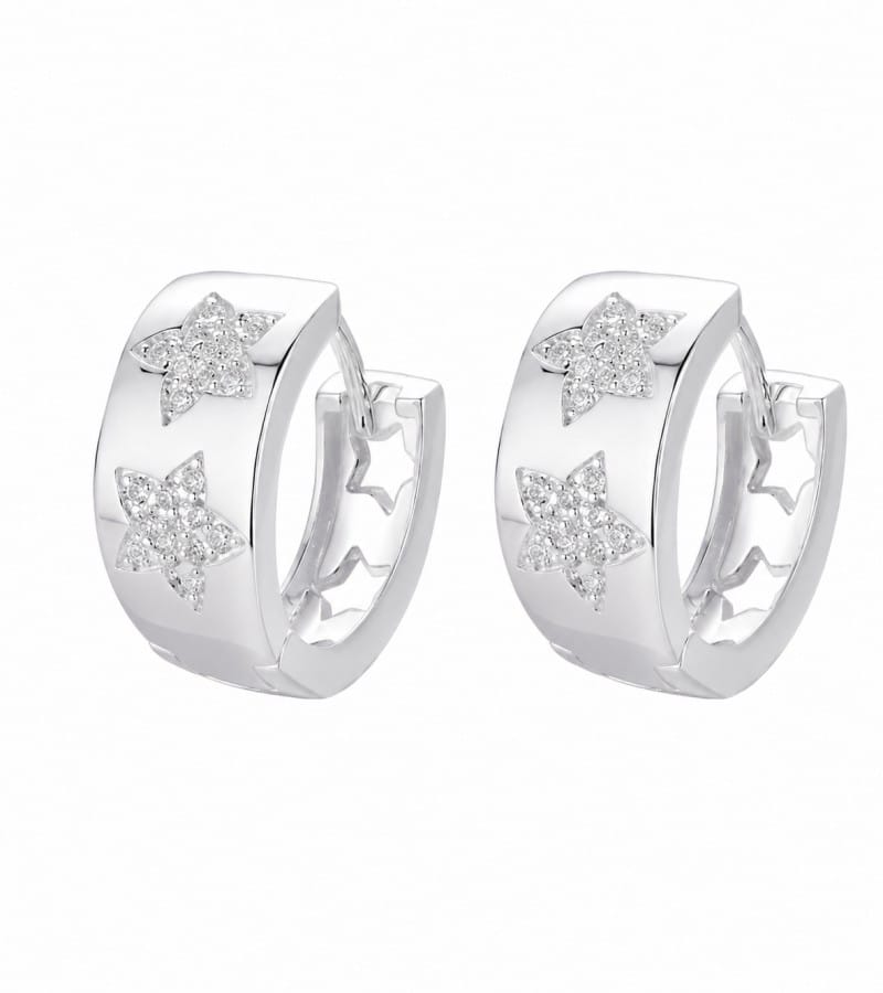 modernist silver shape for modern silver earrings collection E00101