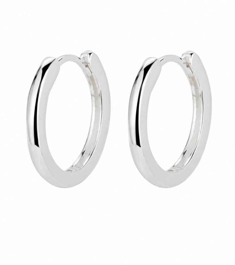 sculptural silver earring for modern silver earrings collection E00113