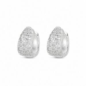 925 Sterling Silver Modern Sculptural Silver Hoop Earrings for Wholesale Buyers - E00120