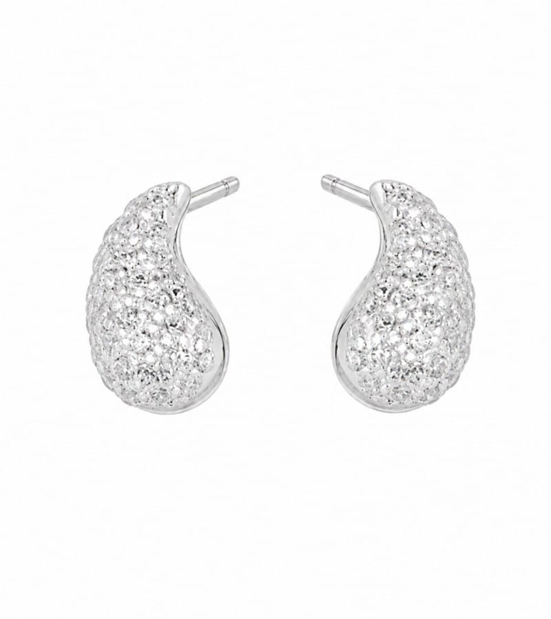 silver circle earring for modern silver earrings collection E00138