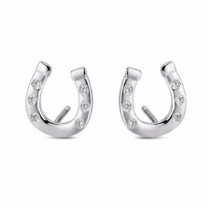 925 Sterling Silver Sculptural Silver Earrings with Pave Detail for Wholesale Buyers - E00145