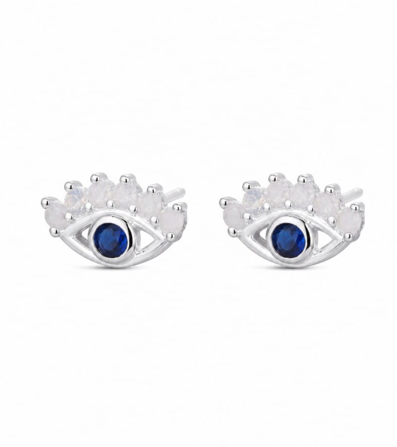 minimal silver crawler for ear climber earrings collection E00149