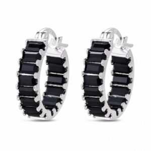 925 Sterling Silver Sculptural Silver Earrings with Pave Detail for Wholesale Buyers - E00151