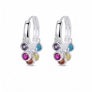 925 Sterling Silver Pearl Drop Earrings with Silver CZ Detail for Wholesale Buyers - E00155