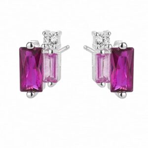 925 Sterling Silver Colored Stone Statement Earrings for Wholesale Buyers - E0016