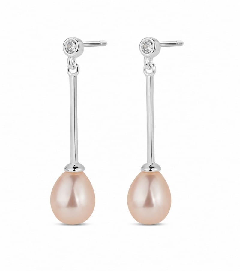 modern line earring for silver threader earrings collection E00161