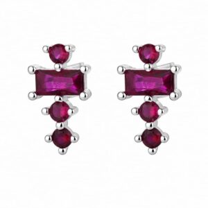 925 Sterling Silver Colored Stone Statement Earrings for Wholesale Buyers - E0017