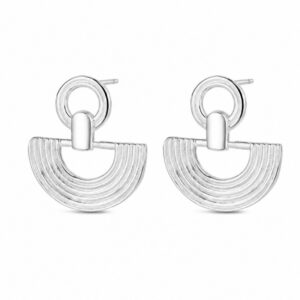 925 Sterling Silver Geometric Triangle Silver Earrings for Wholesale Buyers - E00171