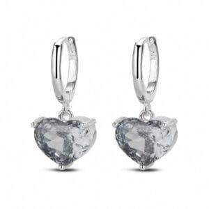 925 Sterling Silver Occasion Drop Earrings with Pearl and Crystal Detail for Wholesale Buyers - E00189