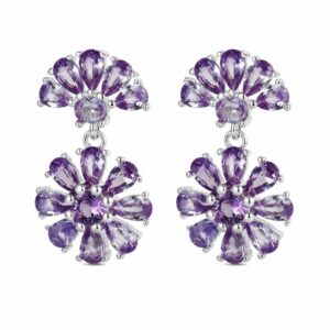 925 Sterling Silver Occasion Drop Earrings with Pearl and Crystal Detail for Wholesale Buyers - E00190