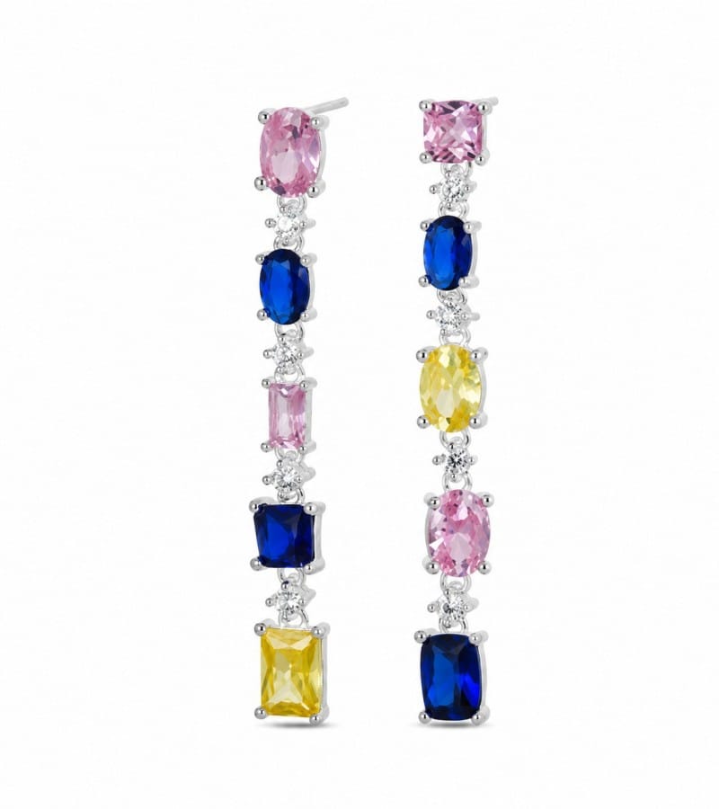 small CZ drop for cubic zirconia drop earrings collection E00200