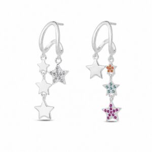 925 Sterling Silver Colorful Statement Chandelier Earrings for Wholesale Buyers - E00206