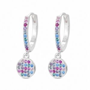925 Sterling Silver Colorful Statement Chandelier Earrings for Wholesale Buyers - E00208