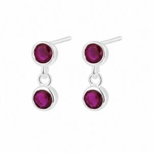 925 Sterling Silver Colored Stone Statement Earrings for Wholesale Buyers - E0021