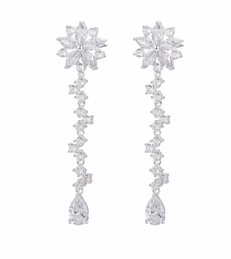 Crystal Drop Earrings for Bridal and Evening Lines wholesale earring style E00226