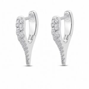 925 Sterling Silver Crystal Drop Earrings for Bridal and Evening Lines for Wholesale Buyers - E00239