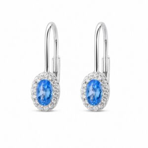 925 Sterling Silver Crystal Drop Earrings for Bridal and Evening Lines for Wholesale Buyers - E00240