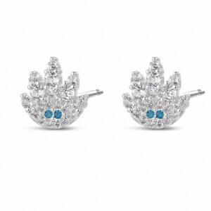 925 Sterling Silver Novelty Silver Earrings with Distinct Motif Detail for Wholesale Buyers - E00242