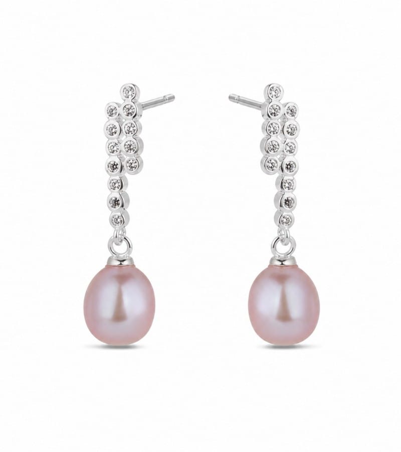 soft pearl cluster for earrings with pearl drops collection E00248