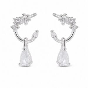 925 Sterling Silver Novelty Silver Earrings with Distinct Motif Detail for Wholesale Buyers - E00249