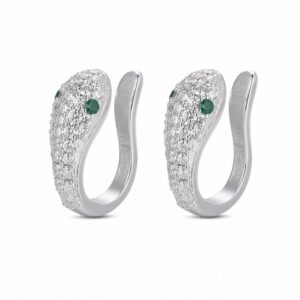 925 Sterling Silver Novelty Silver Earrings with Distinct Motif Detail for Wholesale Buyers - E00250