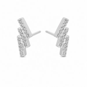 925 Sterling Silver Novelty Silver Earrings with Distinct Motif Detail for Wholesale Buyers - E00254