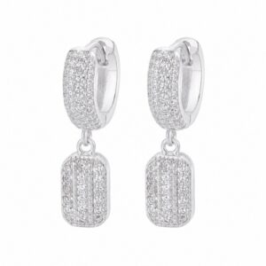 925 Sterling Silver Novelty Silver Earrings with Distinct Motif Detail for Wholesale Buyers - E00255
