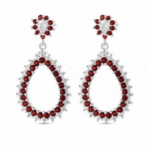 925 Sterling Silver Linear CZ Drop Earrings for Wholesale Buyers - E0028