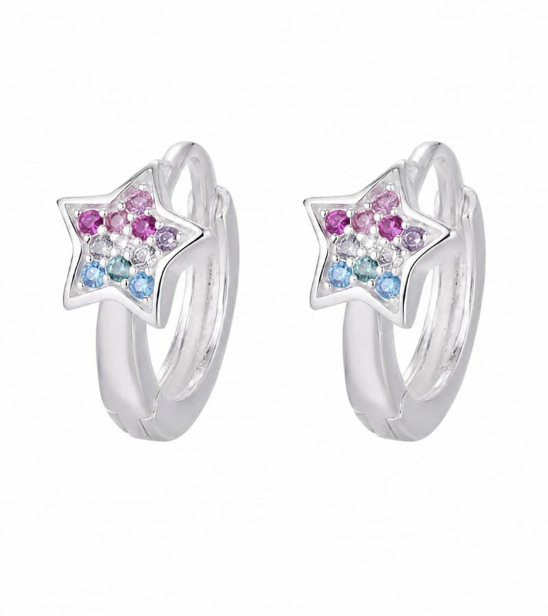 heart stone stud for silver stud earrings collection E0041