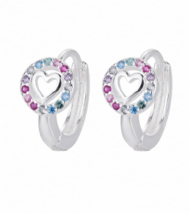 plain huggie hoop for sterling silver hoop earrings collection E0042