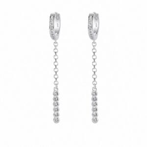 925 Sterling Silver Delicate Gemstone Drop Earrings for Wholesale Buyers - E0056