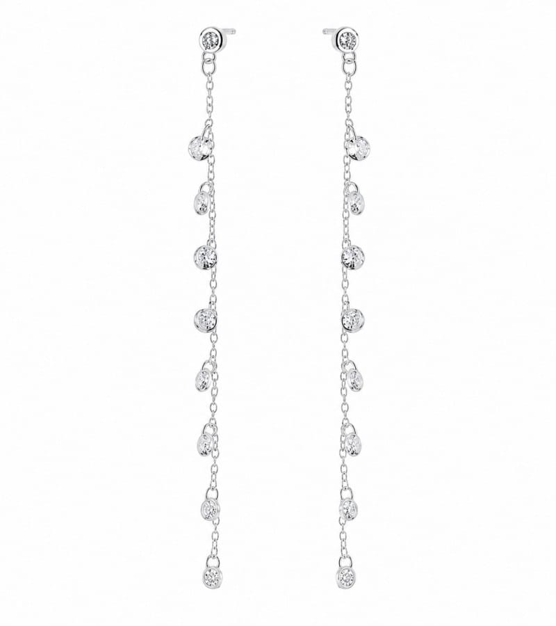 pearl dangle for silver dangle earrings collection E0065