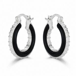 925 Sterling Silver Long Dangle Earrings with Chain and Stone Detail for Wholesale Buyers - E0068