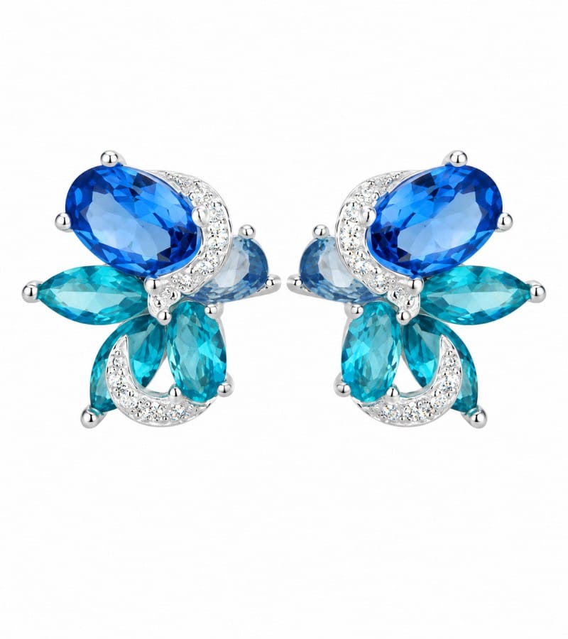 moon stud for silver stud earrings collection E0070