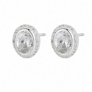 925 Sterling Silver Long Dangle Earrings with Chain and Stone Detail for Wholesale Buyers - E0077