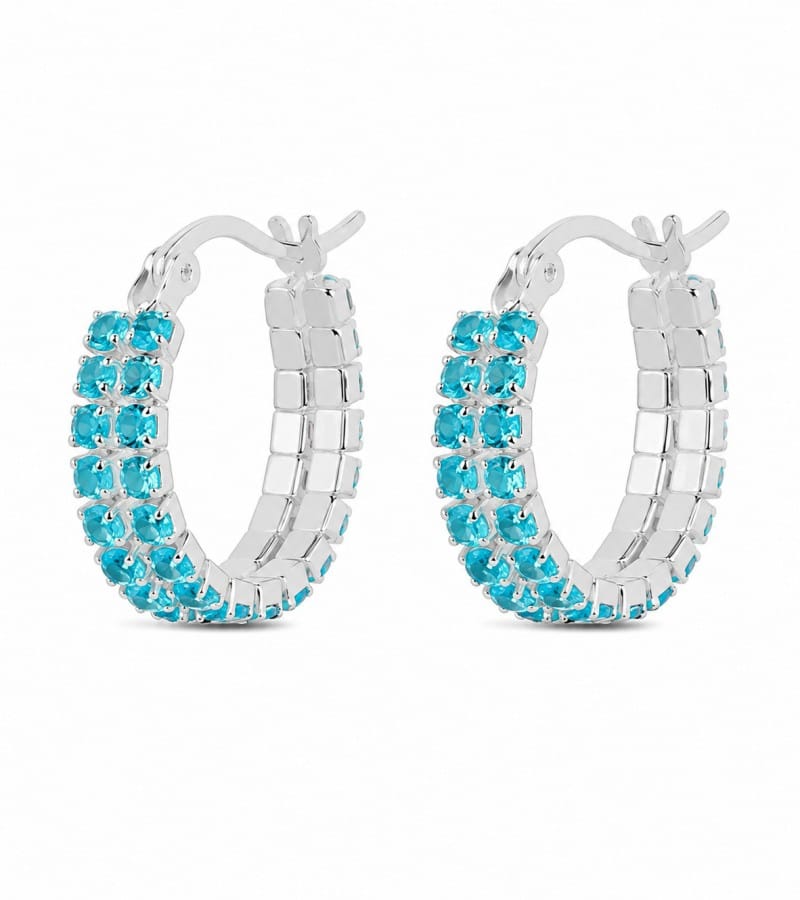 smooth oval hoop for sterling silver hoop earrings collection E008