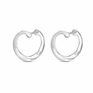 925 Sterling Silver Compact Silver Hoop and Stud Earrings for Wholesale Buyers - E0086