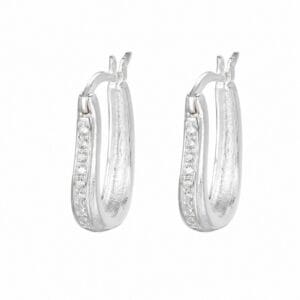 925 Sterling Silver Compact Silver Hoop and Stud Earrings for Wholesale Buyers - E0087