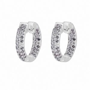 925 Sterling Silver Compact Silver Hoop and Stud Earrings for Wholesale Buyers - E0088