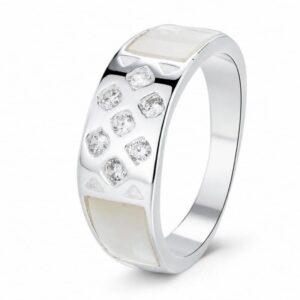 925 Silver Smooth Signet Stone Detail Ring Wholesale