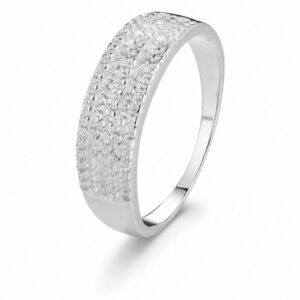 925 Silver Full Pavé Band Ring Wholesale