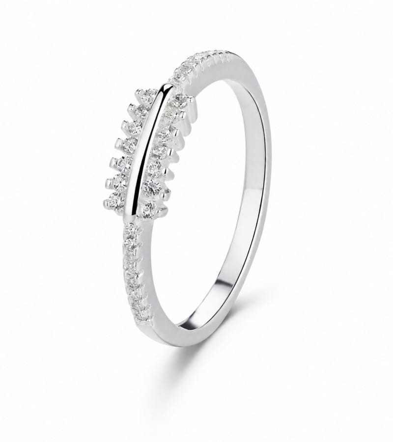 curved spike stone ring wholesale