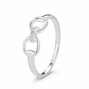 925 Silver Drop Charm Open Ring Wholesale