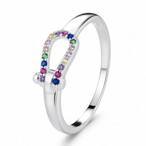 925 Silver Rainbow Arch Stone Ring Wholesale