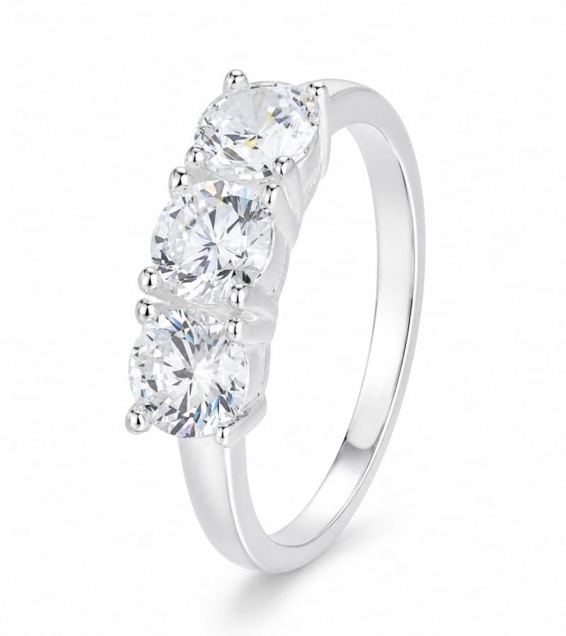 three stone rectangular ring wholesale