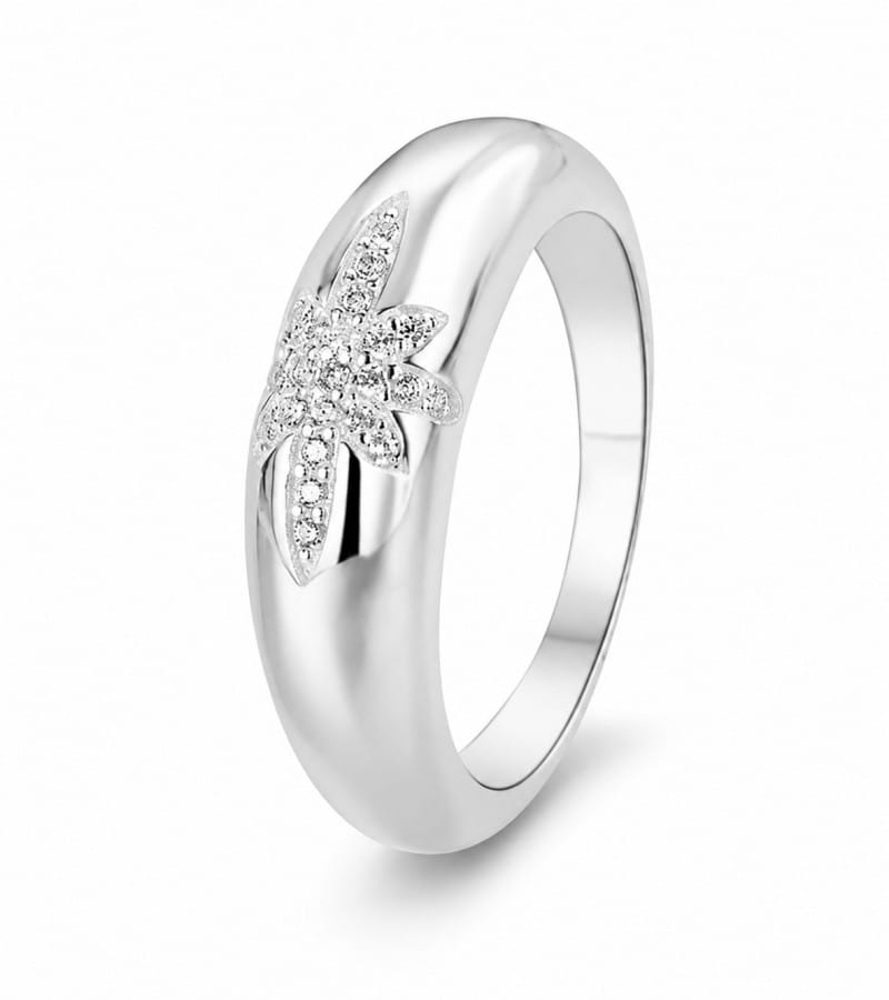 leaf stone band ring wholesale