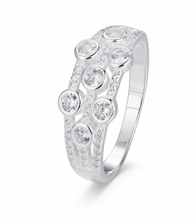 multi round stone band ring wholesale