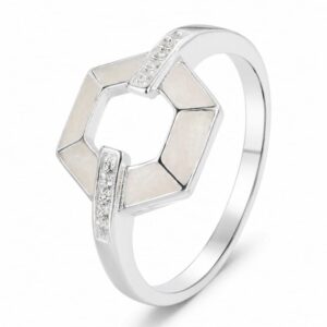 925 Silver Open Heart Outline Ring Wholesale