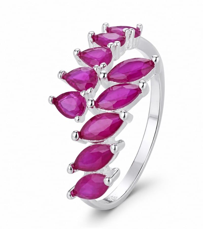 pink leaf stone ring wholesale